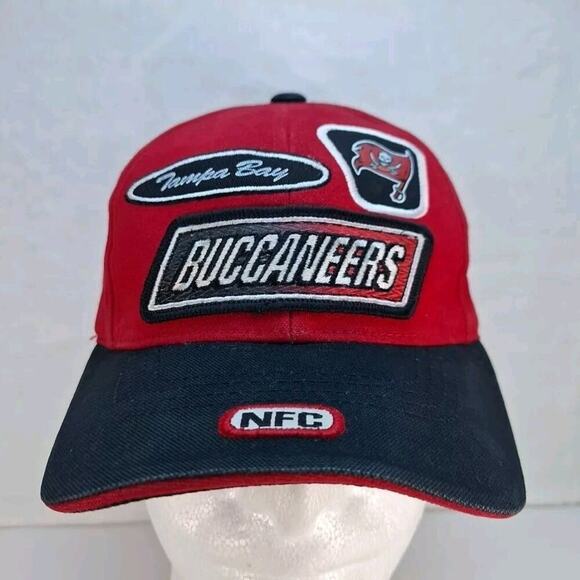 Tampa Bay Buccaneers Hat Baseball Cap Adjustable Strap Back Adults Red Puma NFL - Picture 1 of 8
